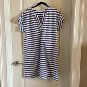 Vineyard Vines blue and white stripe dress.